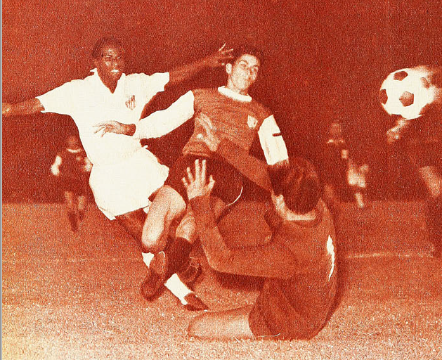 Colo-Colo frente a Santos en 1967